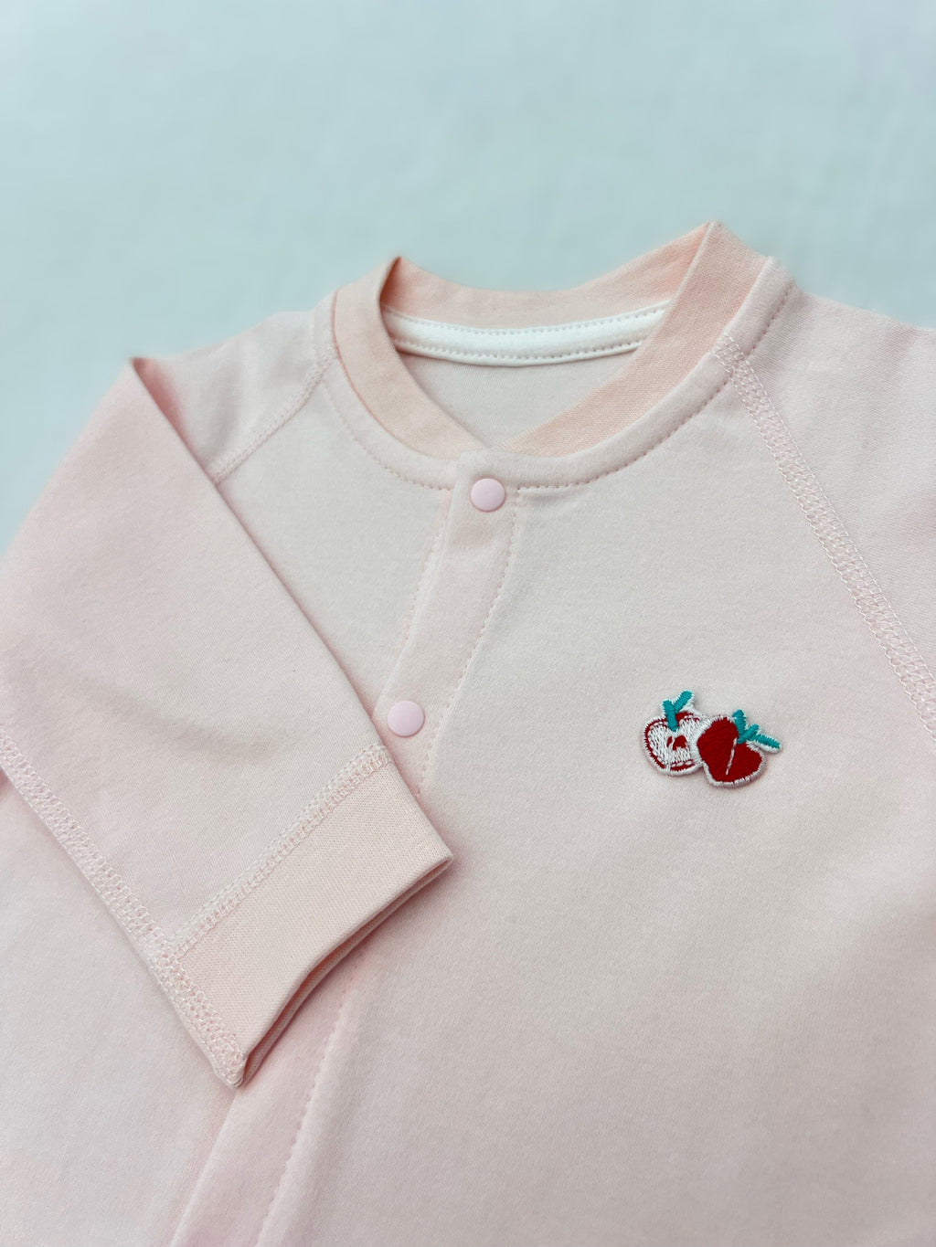 Pastel Embroidered Cotton Overall