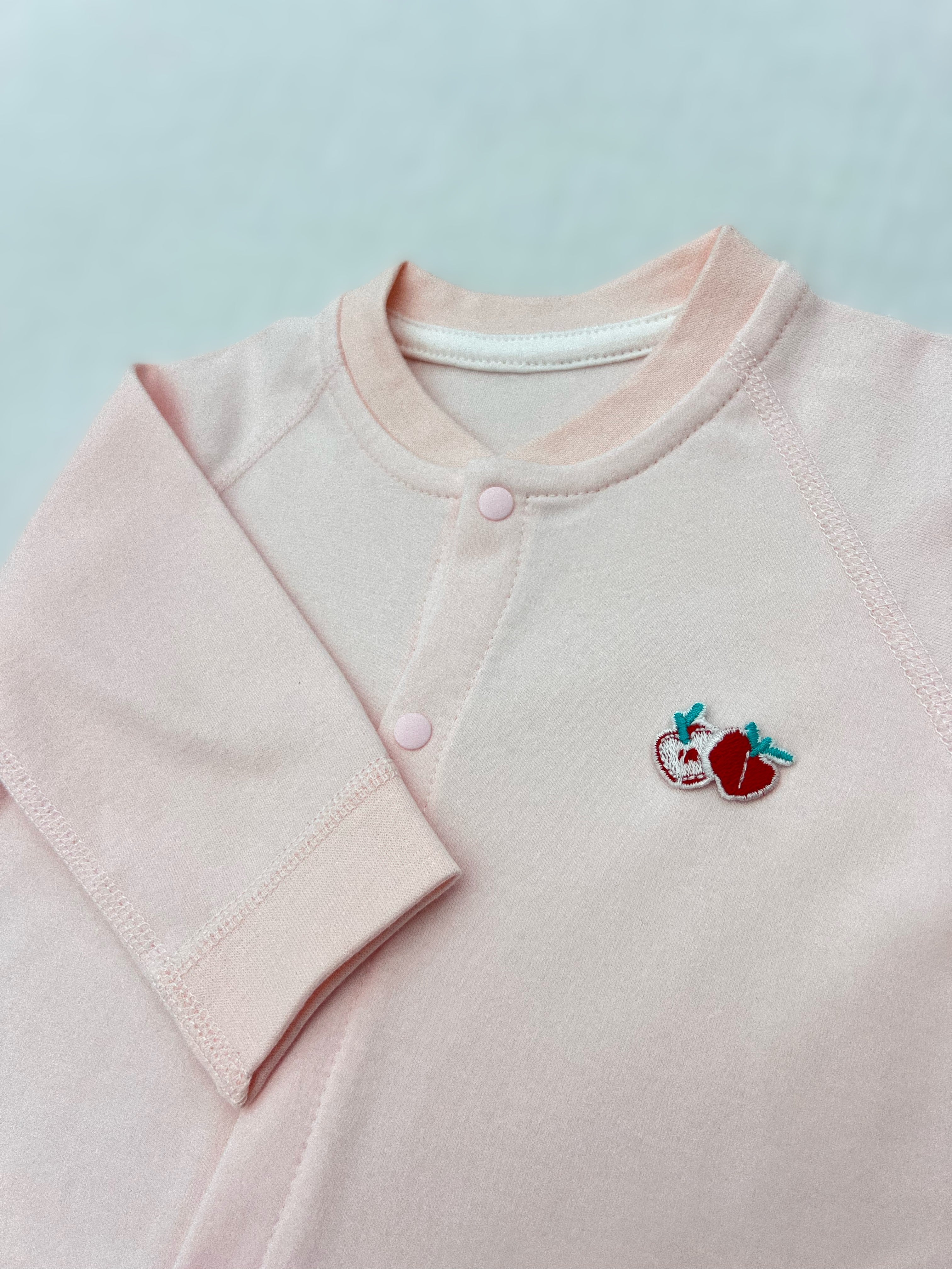 Pastel Embroidered Cotton Overall
