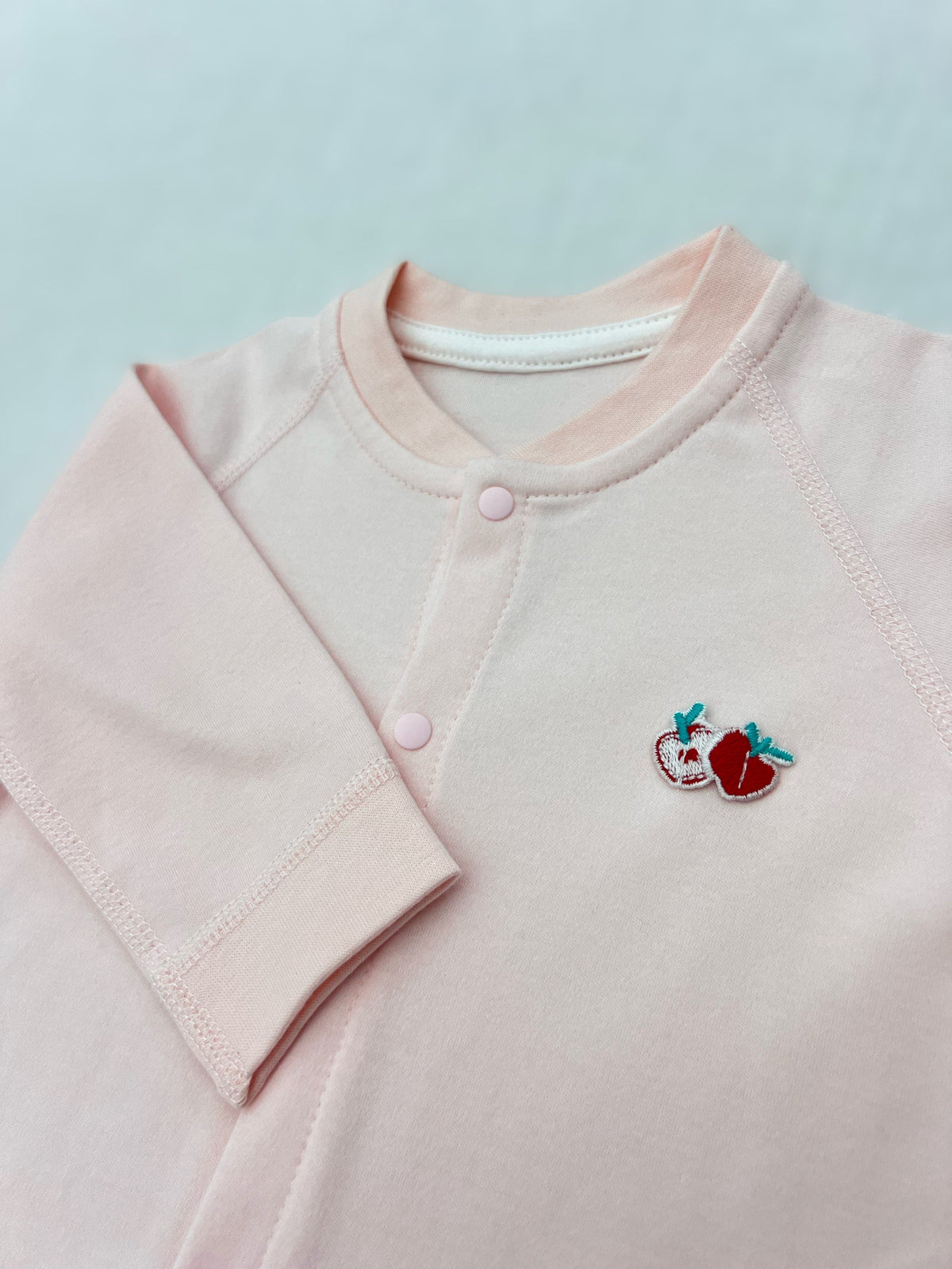Pastel Embroidered Cotton Overall