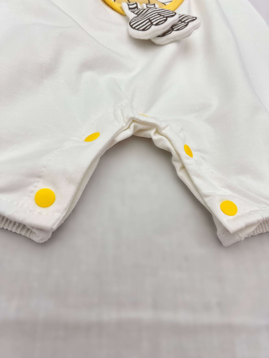 White Dog Cotton Romper