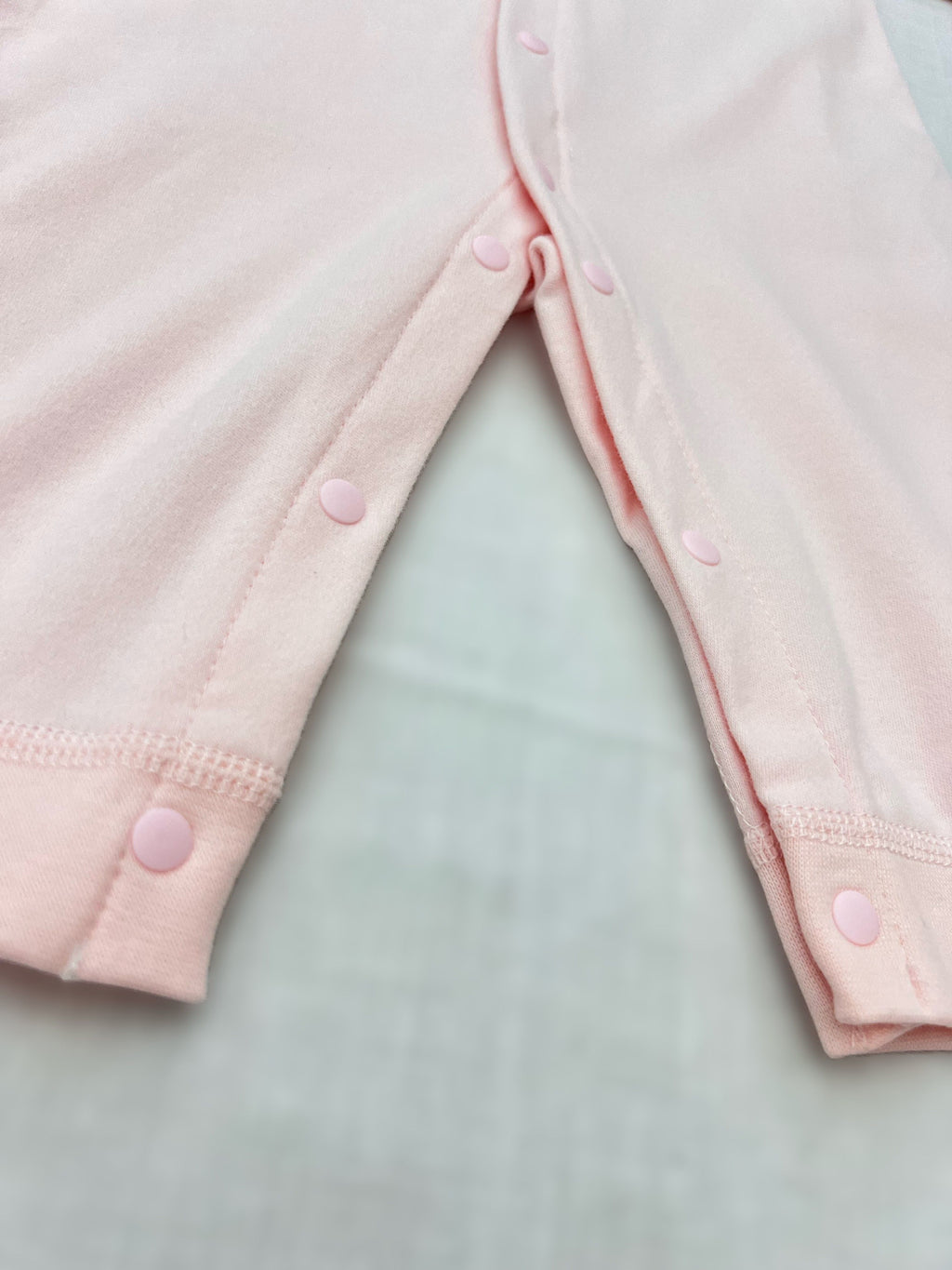 Pastel Embroidered Cotton Overall