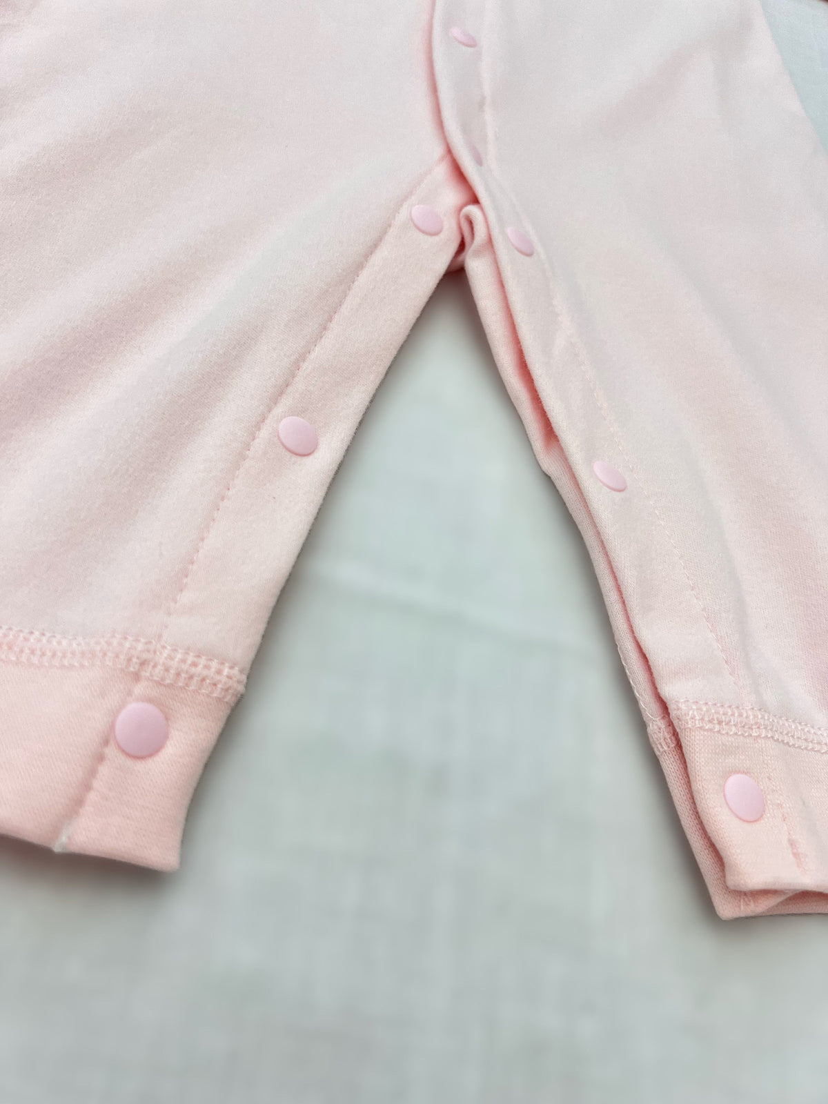 Pastel Embroidered Cotton Overall