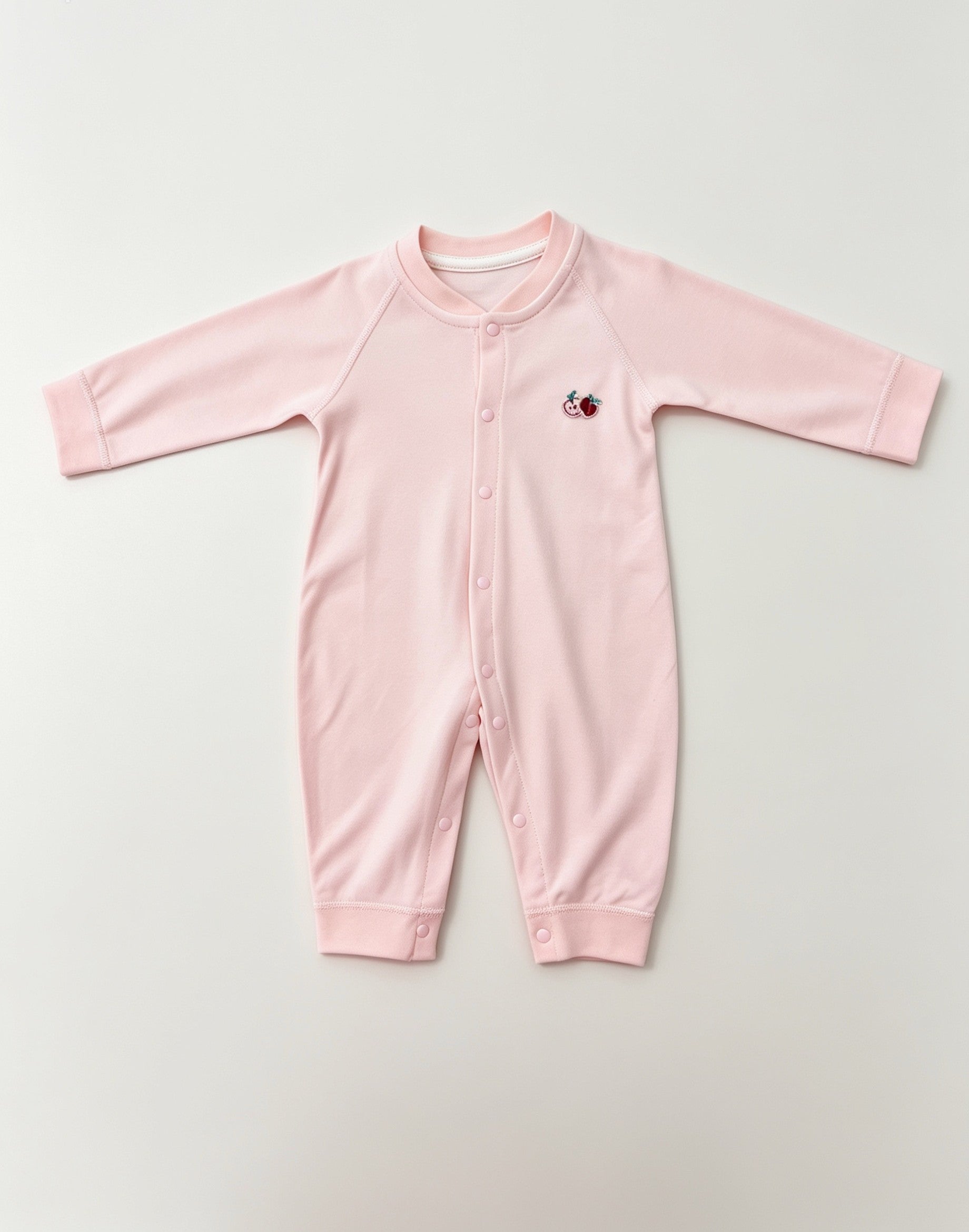 Pastel Embroidered Cotton Overall