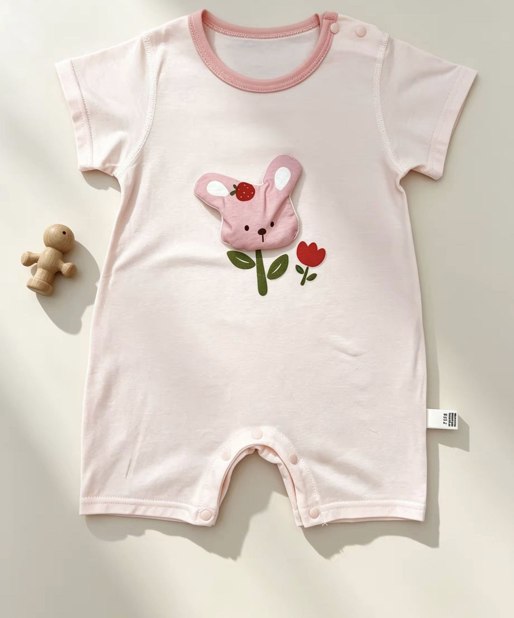 Beep Animals Silky Cotton Romper