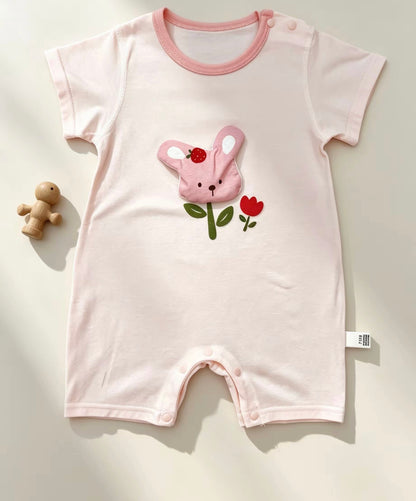 Beep Animals Silky Cotton Romper
