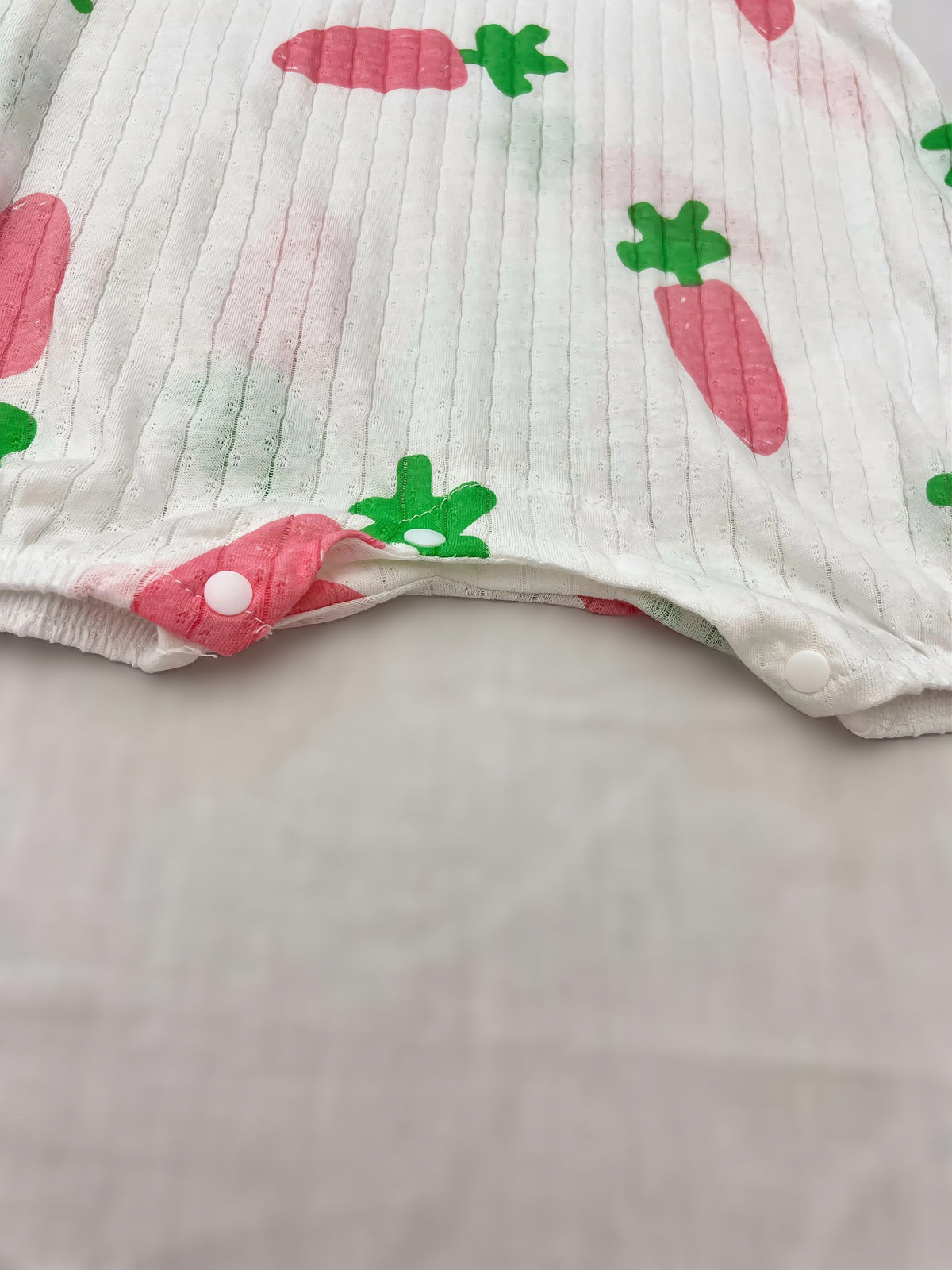 White Carrot Sleeveless Light Cotton Romper