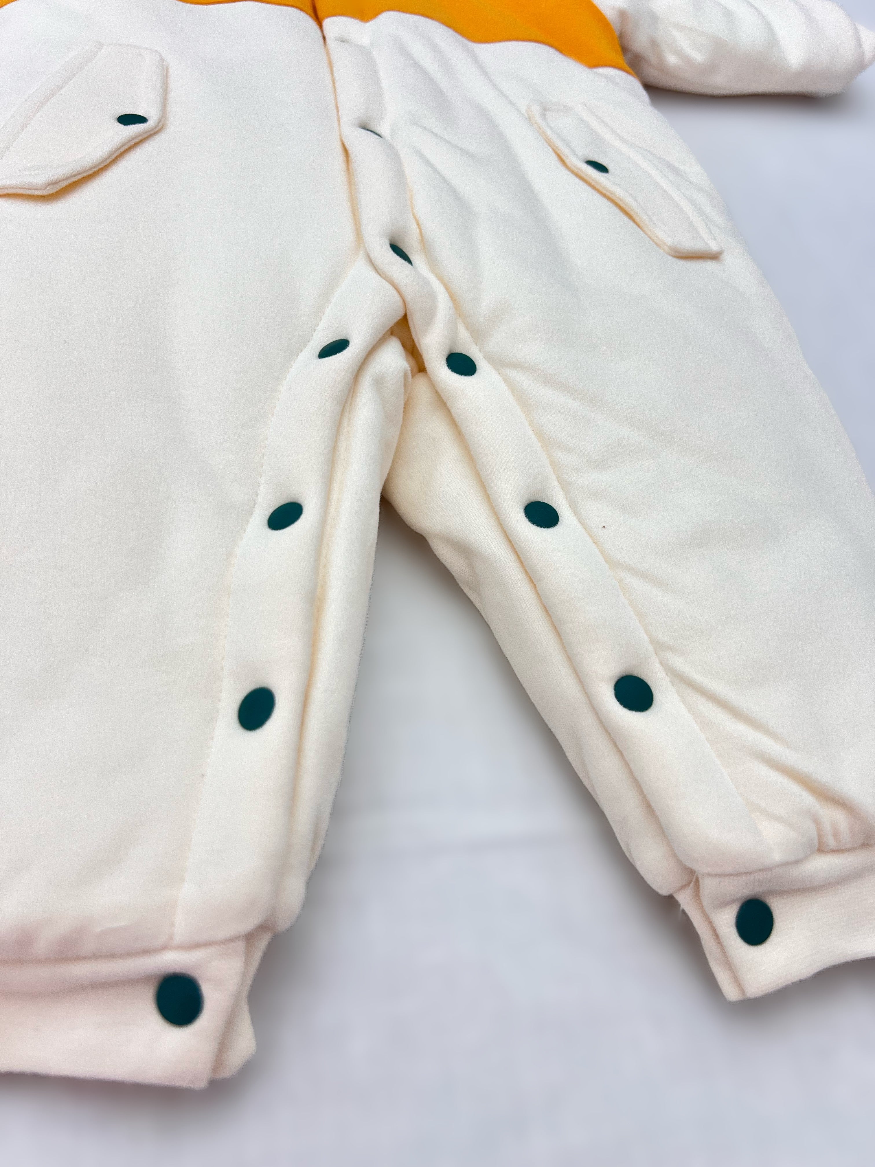 Orange & Blue Winter Thick Cotton Thermal Overall