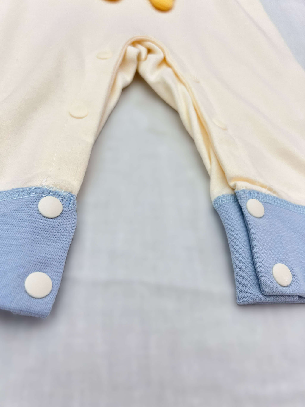 Dog Beige & Blue Cotton Overall