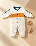 Orange & Blue Winter Thick Cotton Thermal Overall