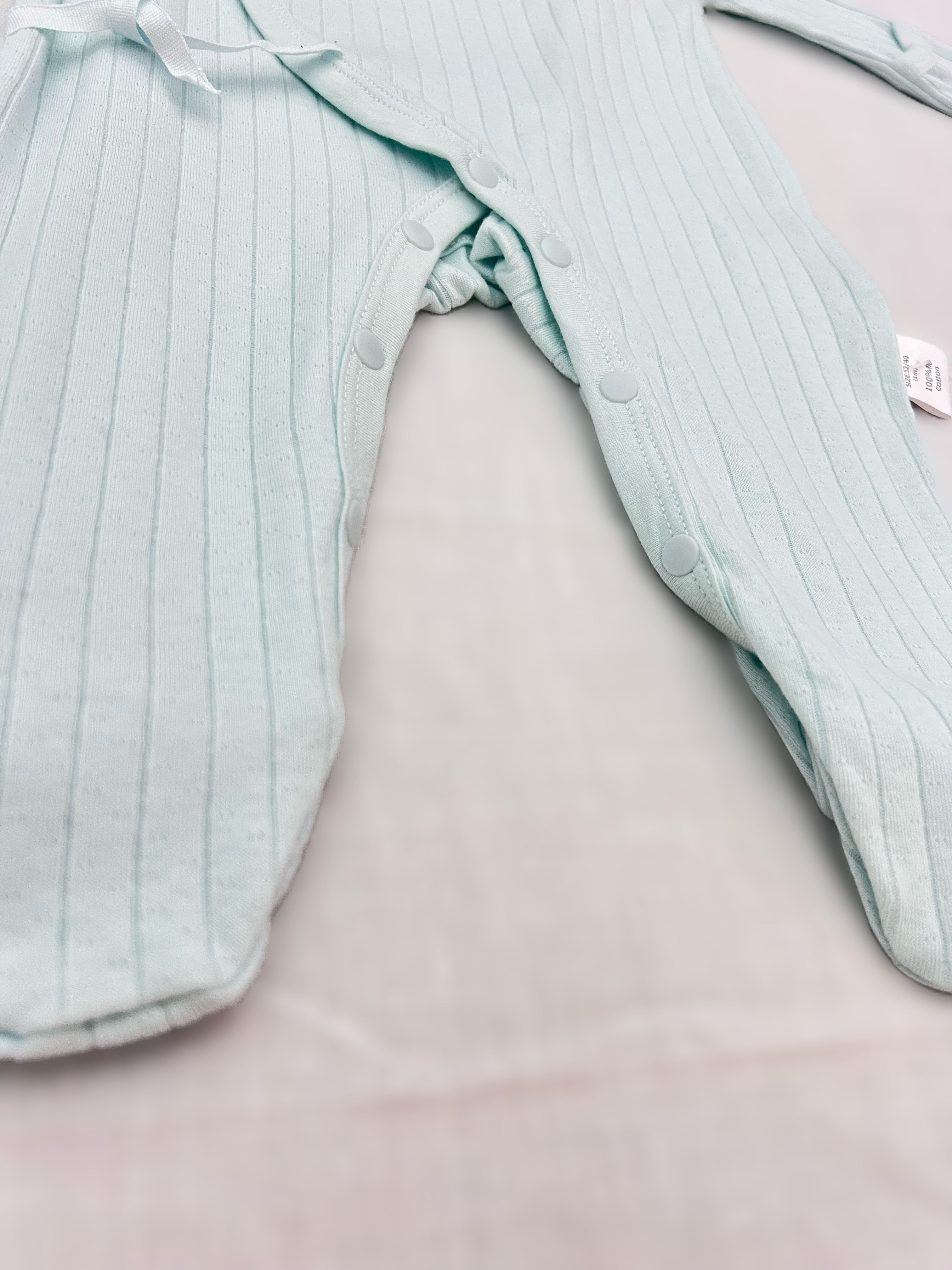 Green Double Breasted Cotton Overall