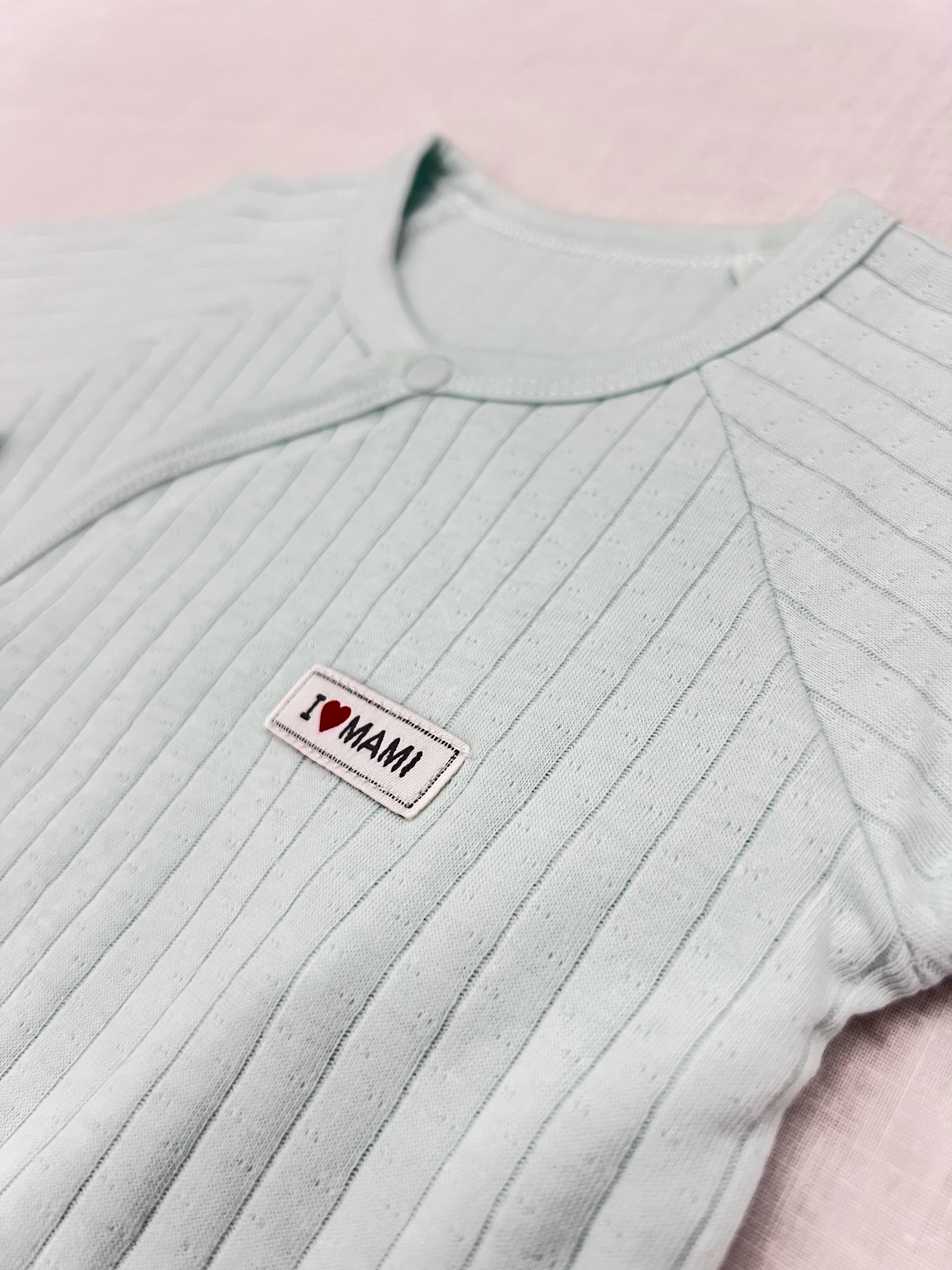 Green Double Breasted Cotton Overall