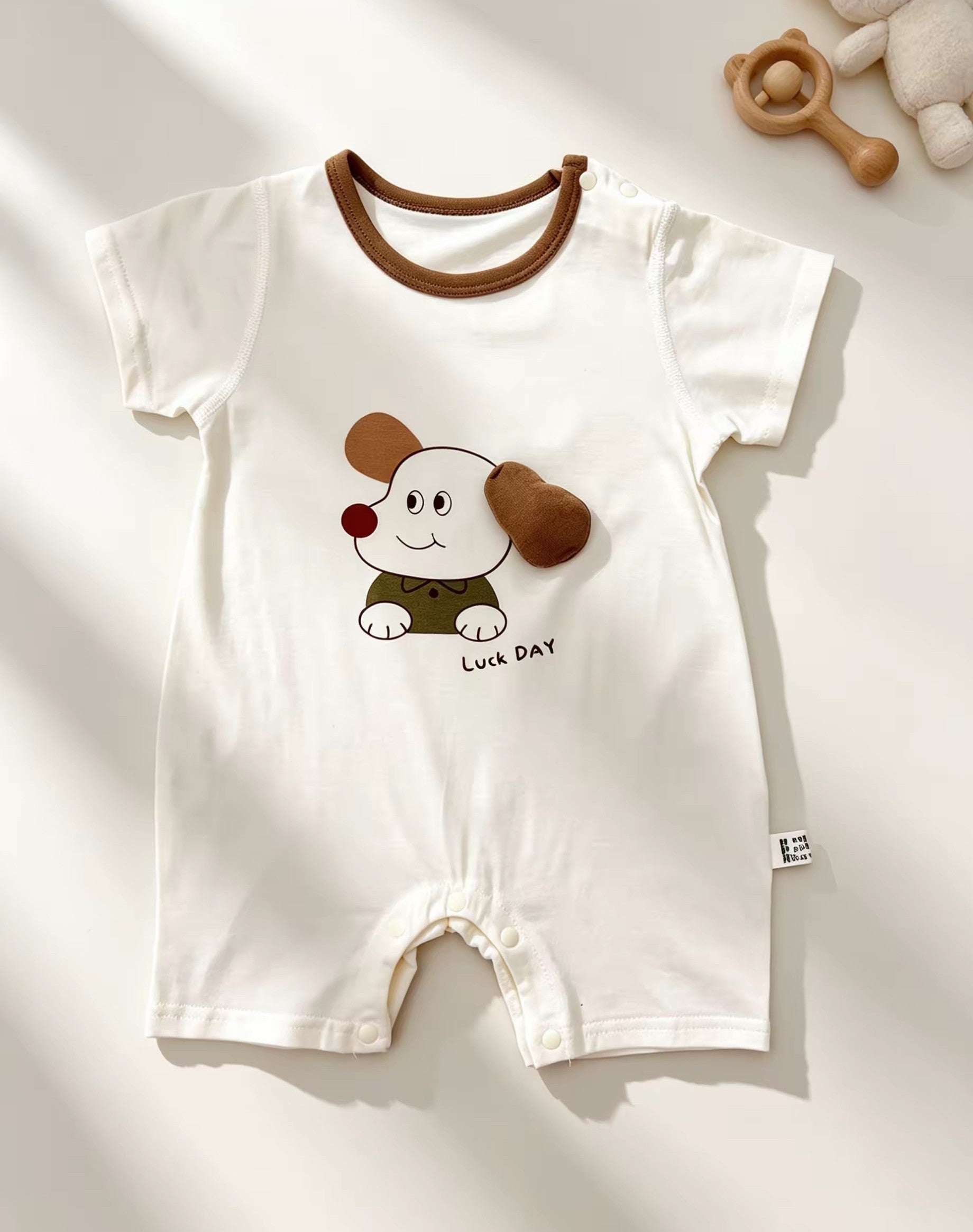 Beep Animals Silky Cotton Romper