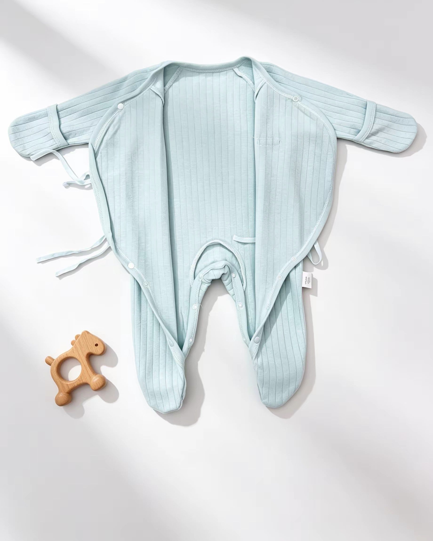 Green Double Breasted Cotton Overall