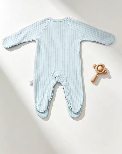 Green Double Breasted Cotton Overall