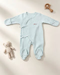 Green Double Breasted Cotton Overall