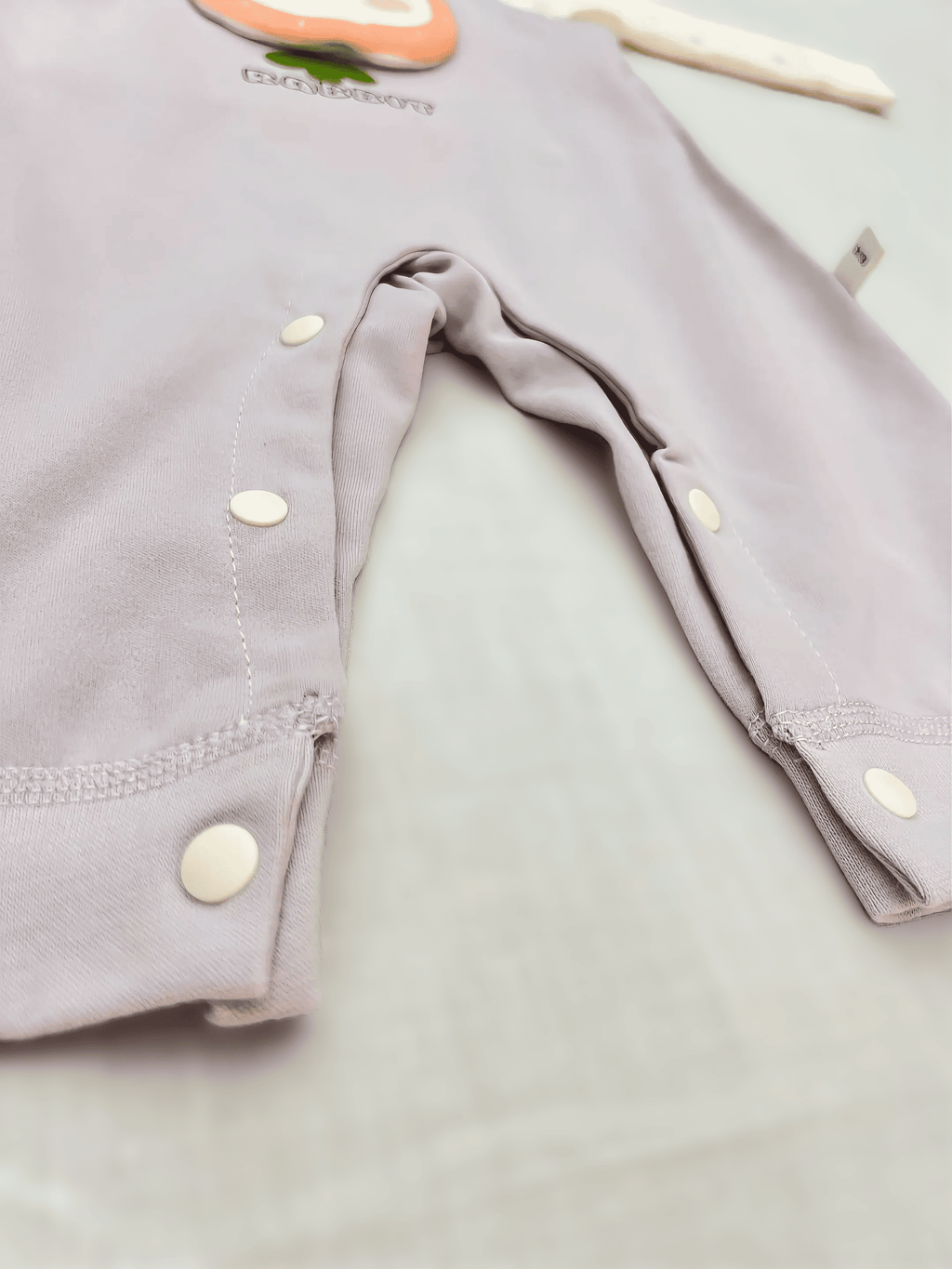 Purple & White Cotton Salopette Overall 2 Pcs