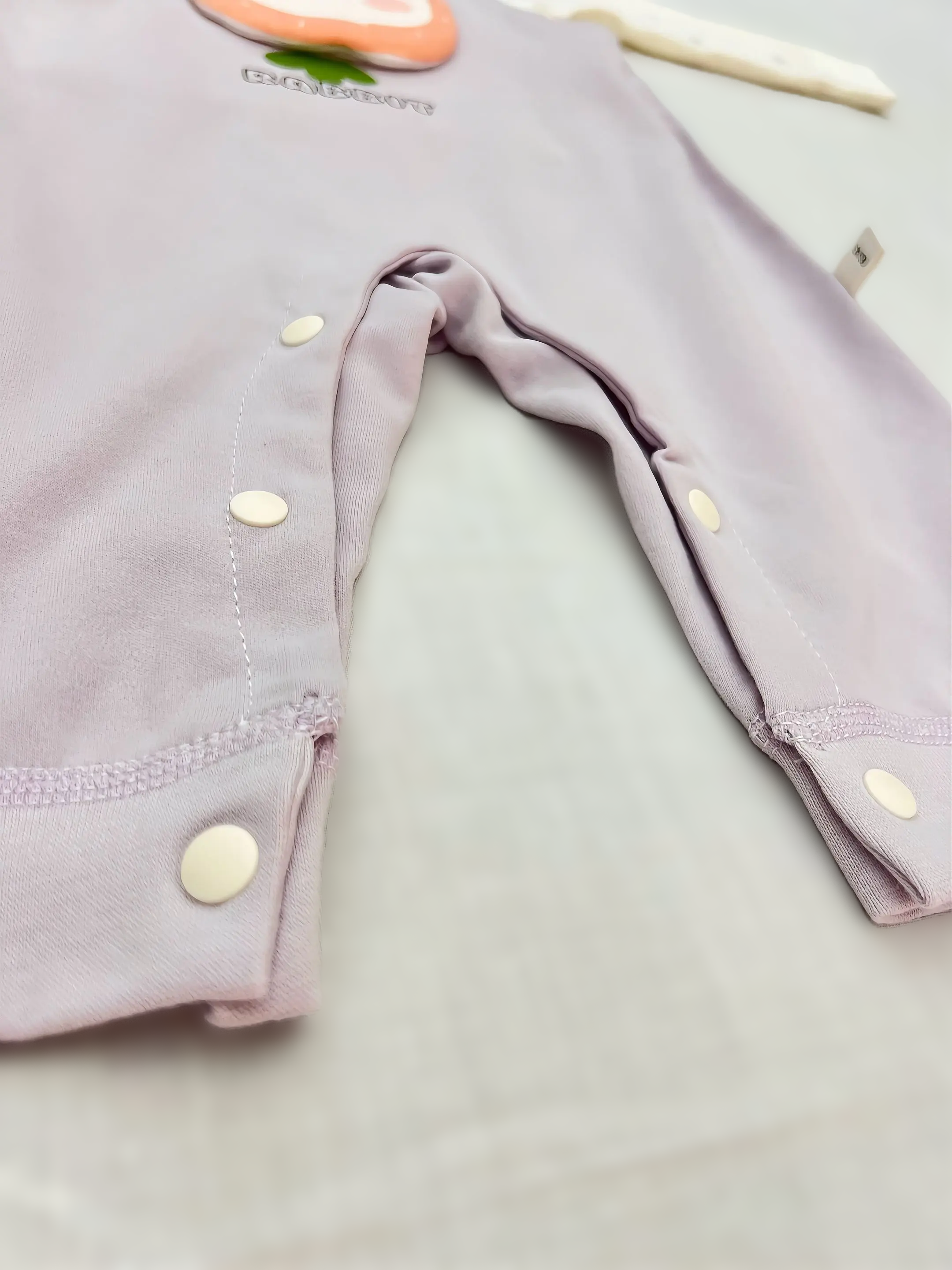 Purple & White Cotton Salopette Overall 2 Pcs