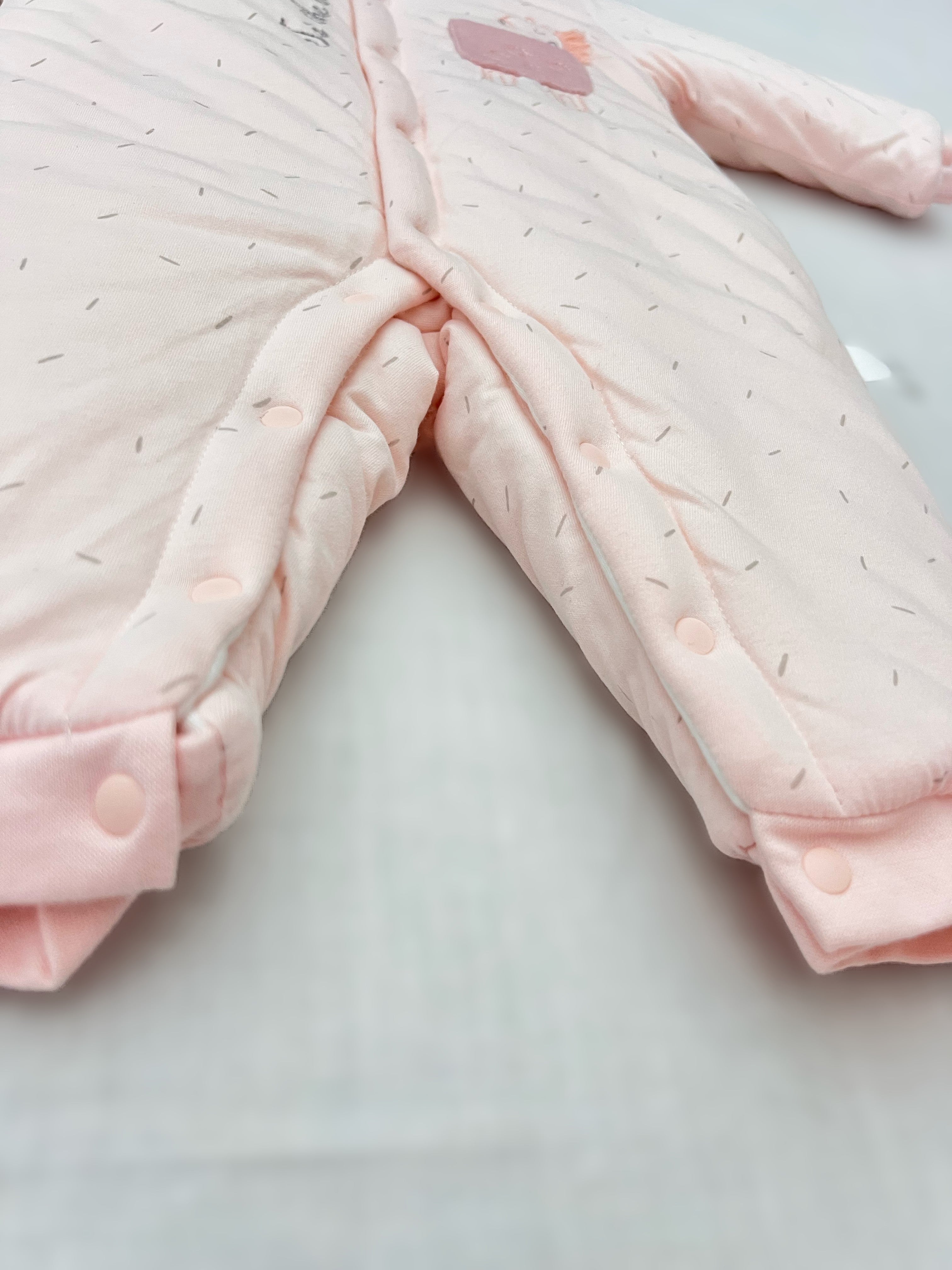 Pink Winter Thick Cotton Thermal Overall
