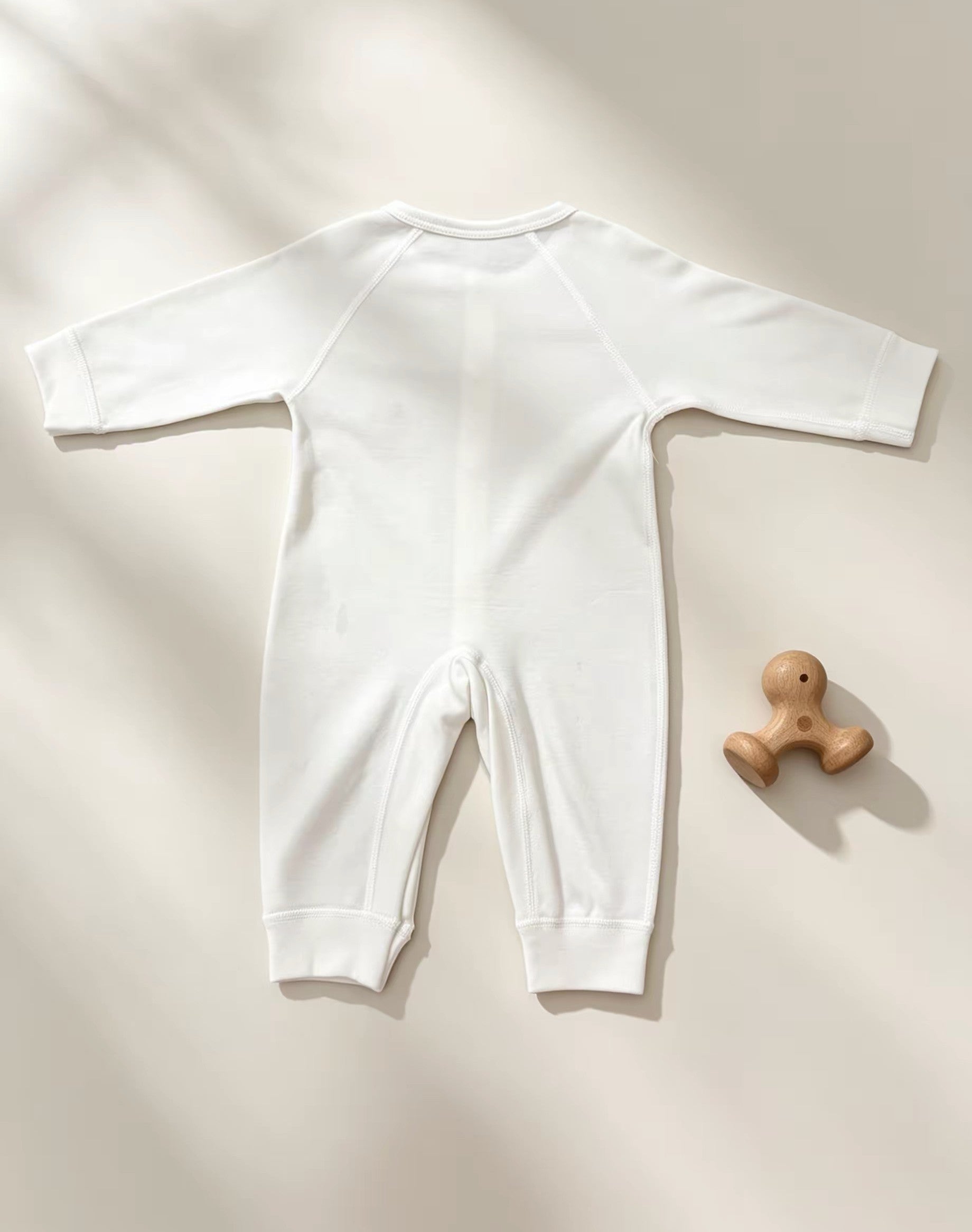 White & Red Embroidered Apple Cotton Overall