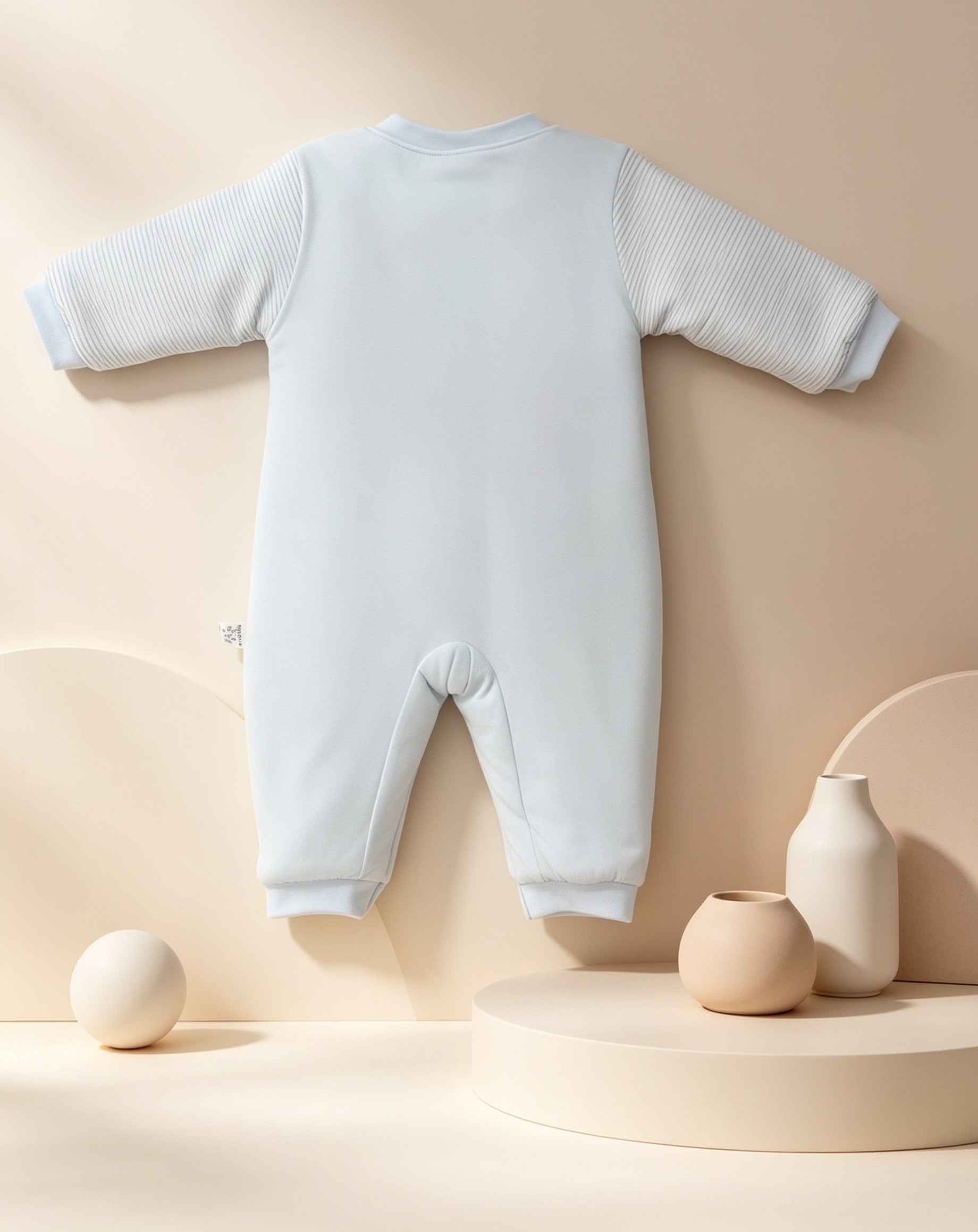 Blue Elephant Winter Thick Double Breasted Cotton Thermal Overall