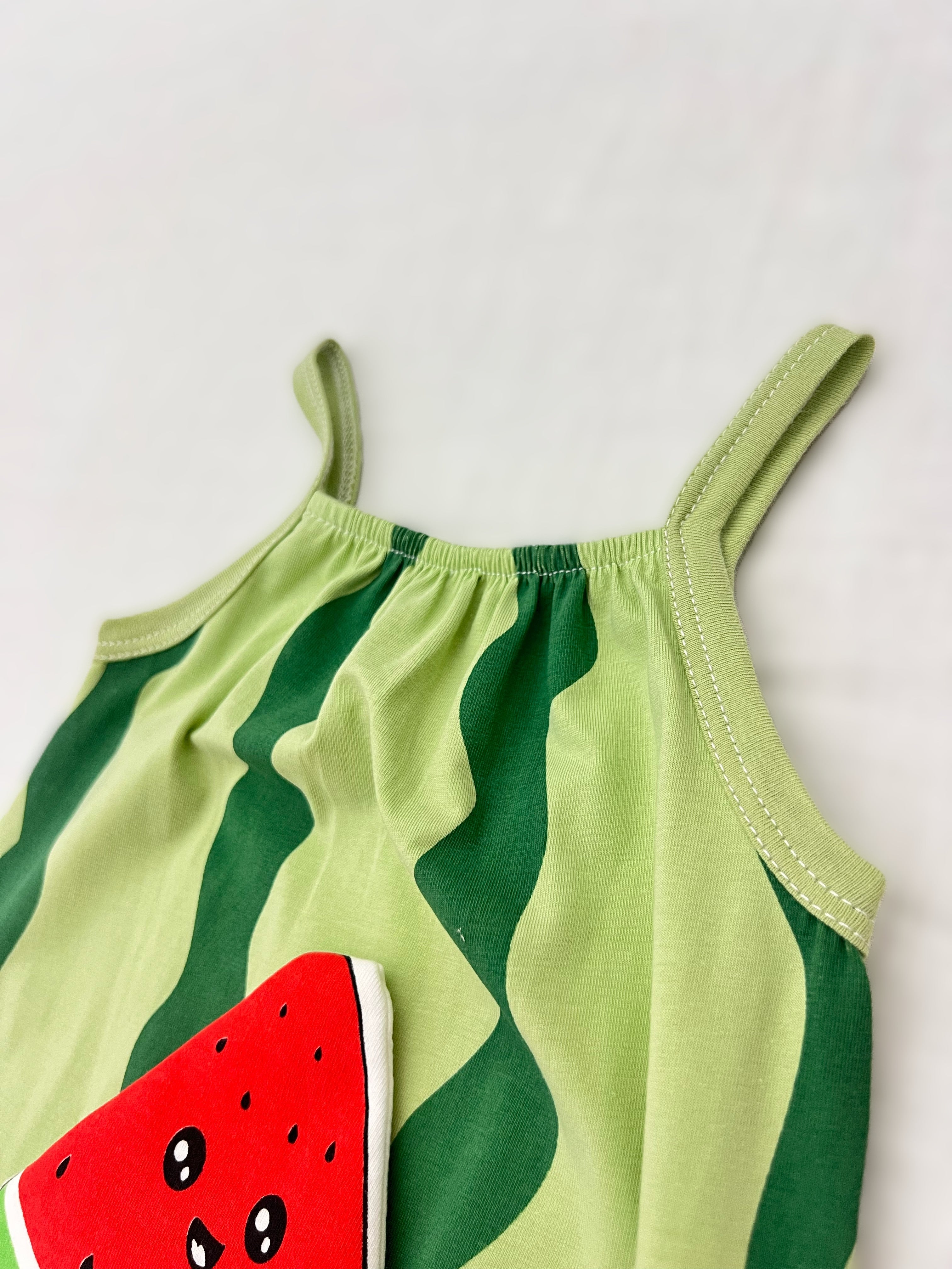 Watermelon Cotton Romper