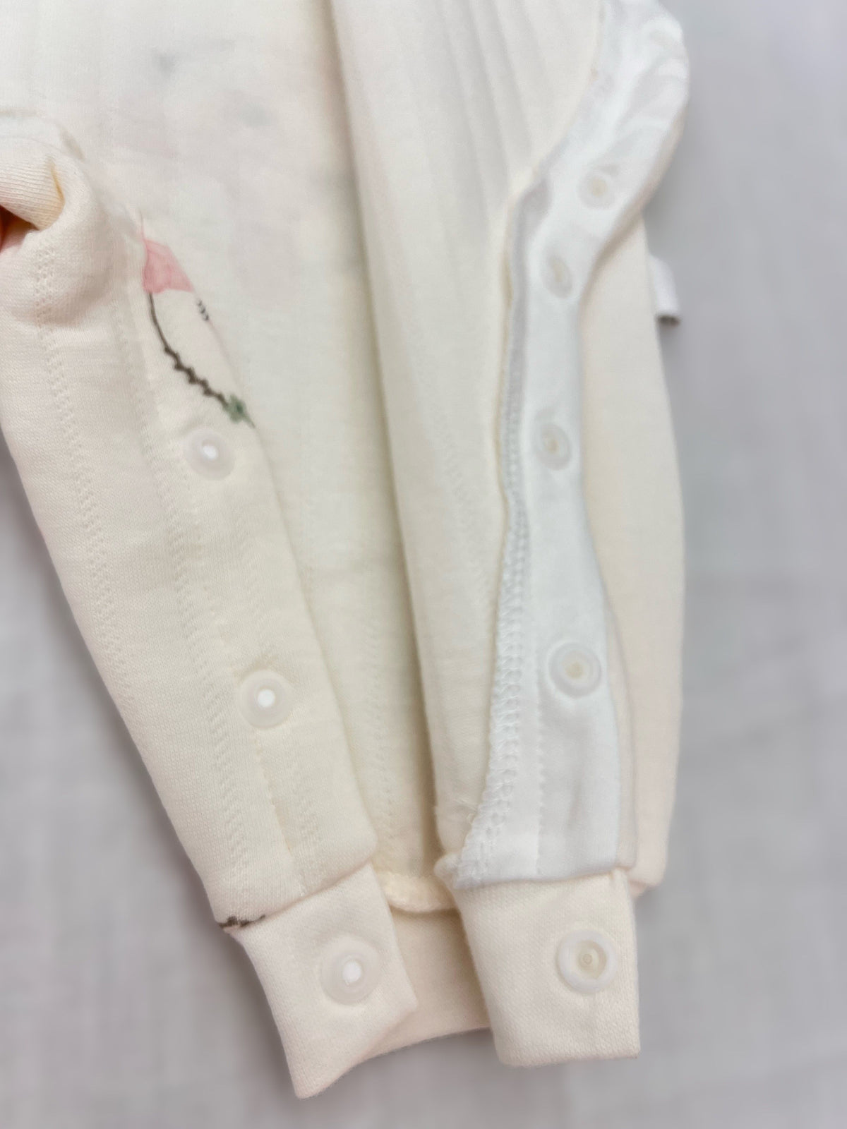White Double Breasted Thick Winter Cotton Overall