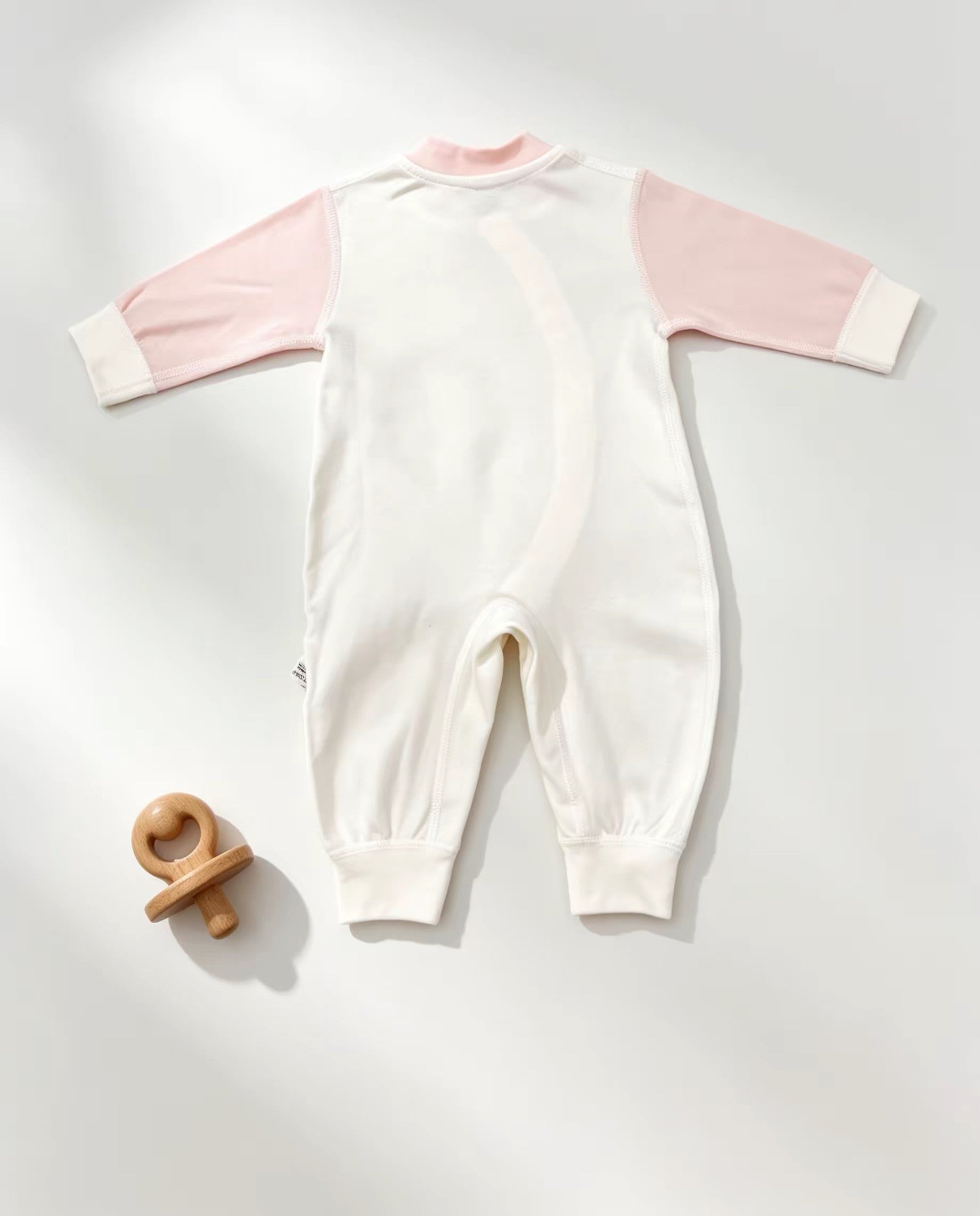 Pink & White Rabbit Cotton Overall
