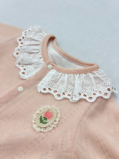 Dentelle Collar winter Overall