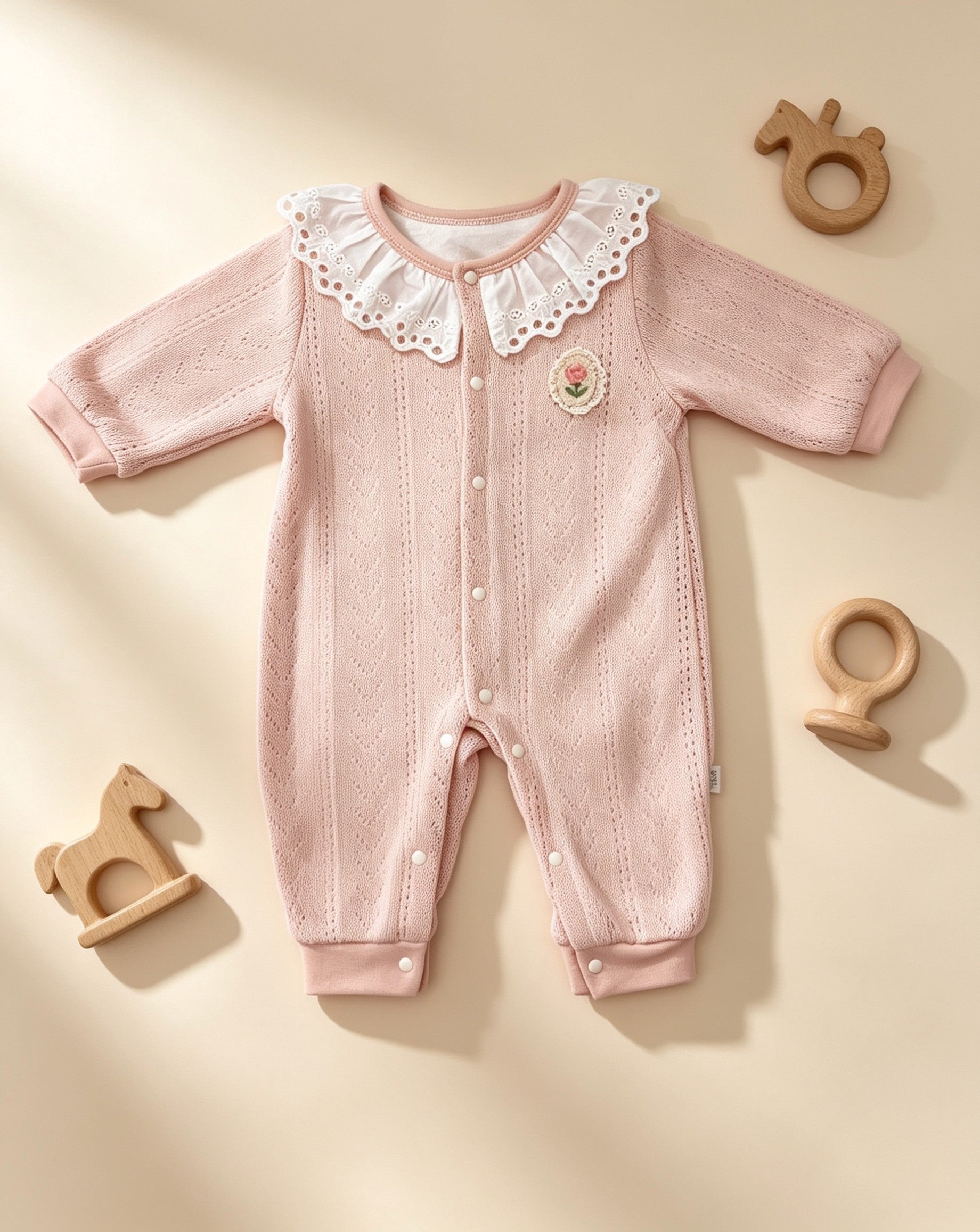 Dentelle Collar winter Overall