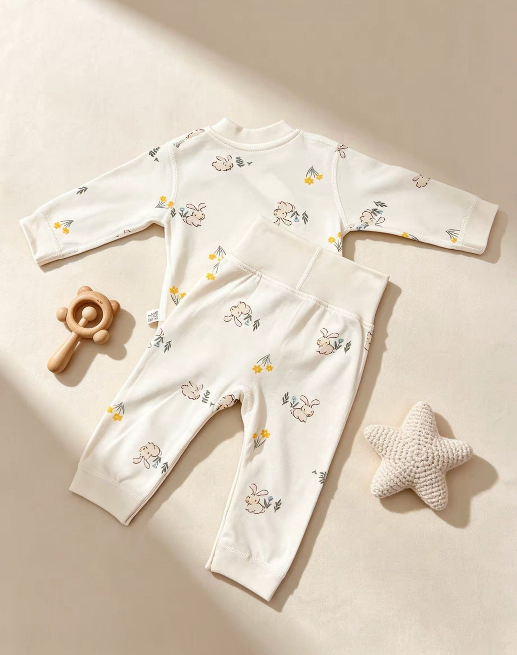 High Waist Cotton Pyjama 2 Pcs Set