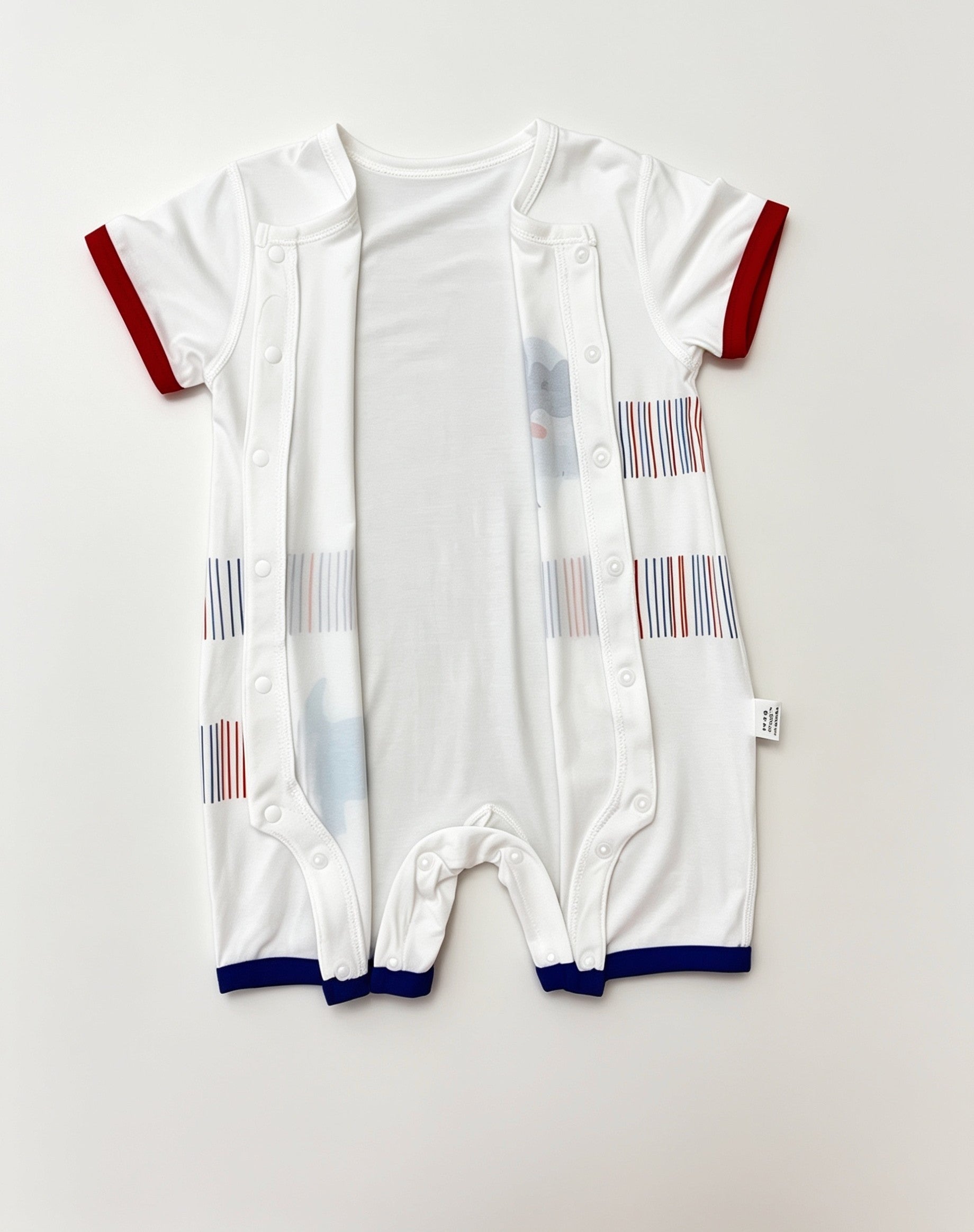 White Dog Silky Cotton Romper