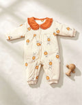 Orange Collar Winter Thick Cotton Thermal Overall