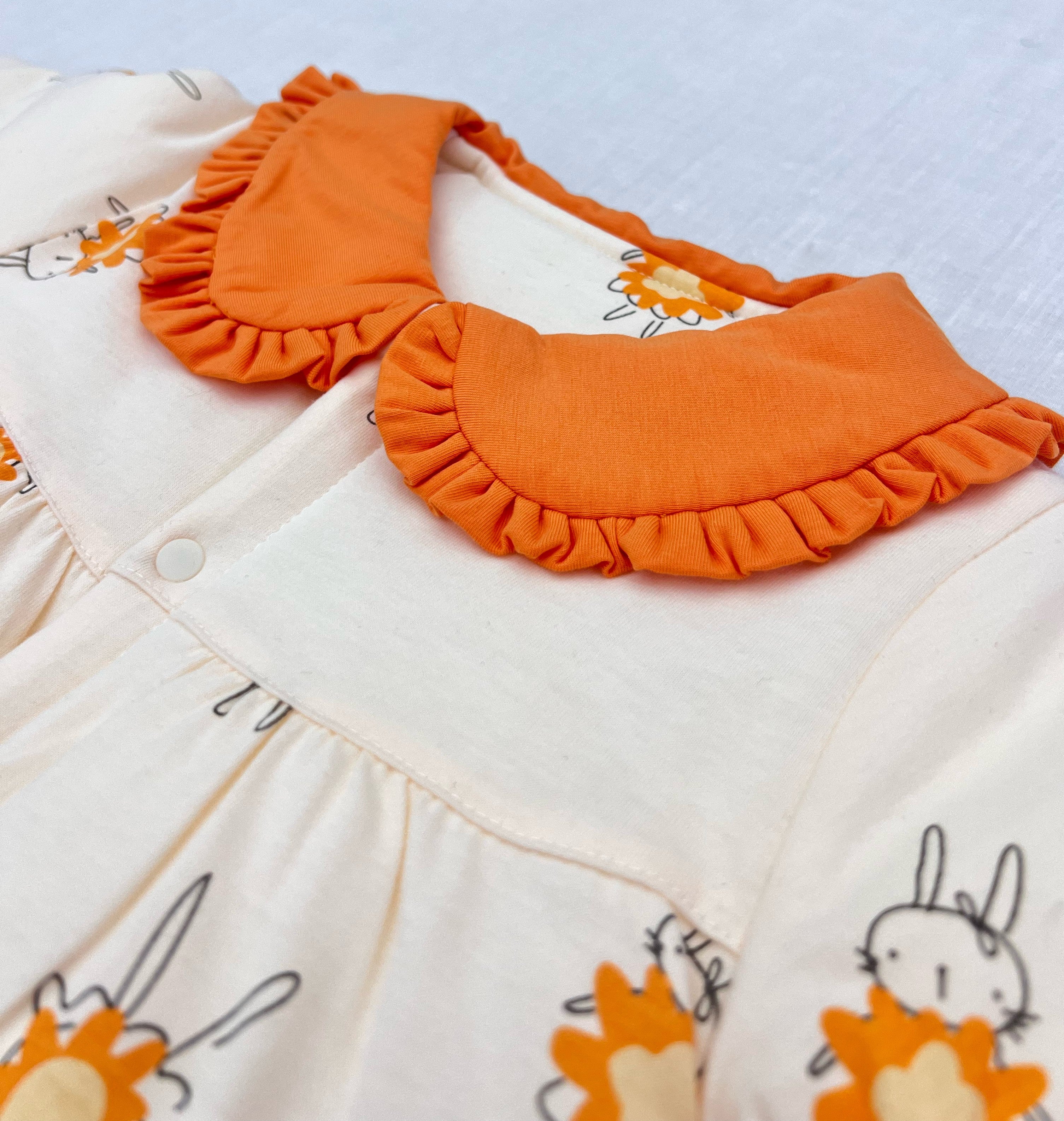 Orange Collar Winter Thick Cotton Thermal Overall