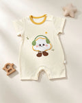 Beep Yellow Cloud Silky Cotton Romper
