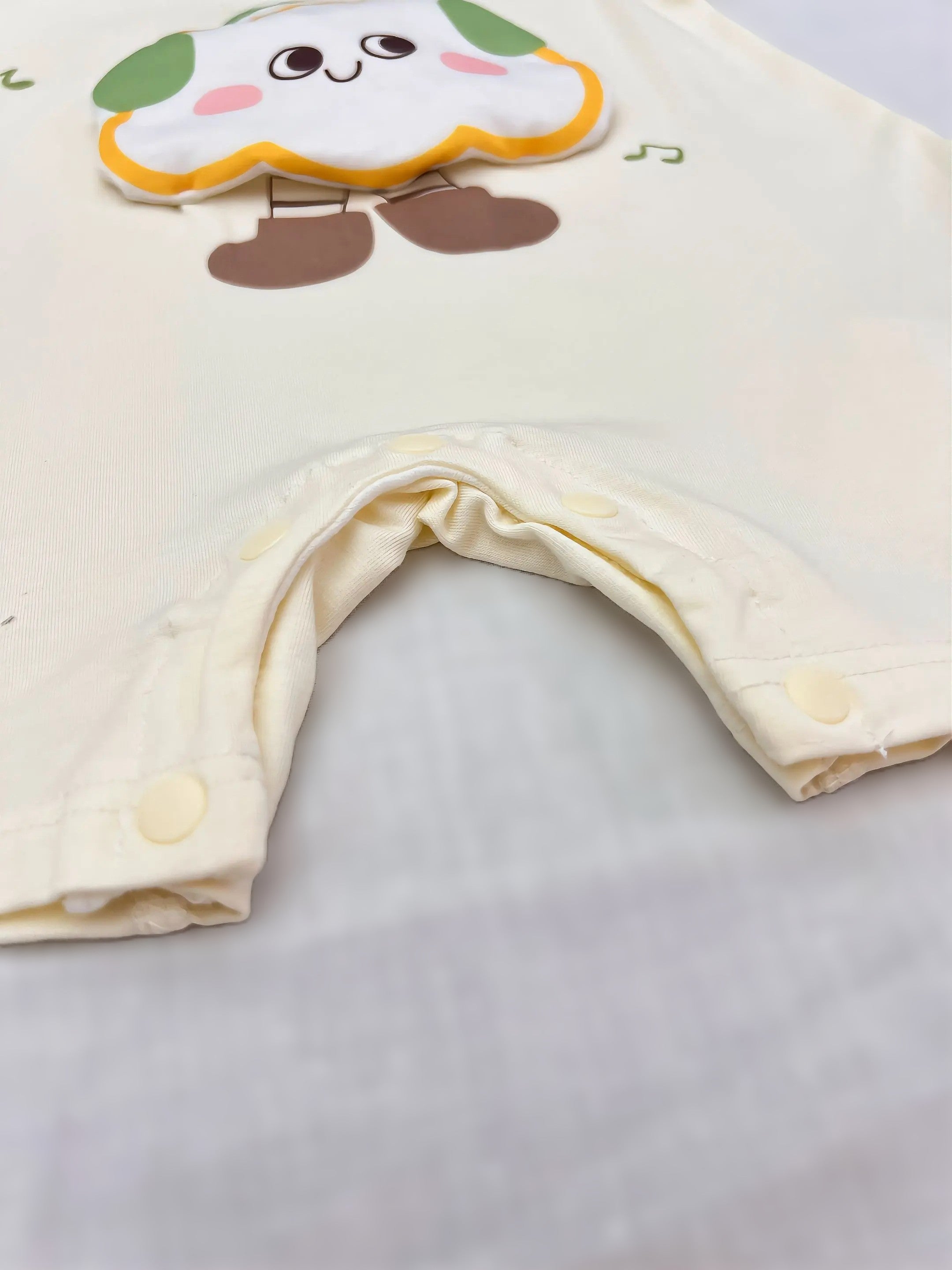 Beep Yellow Cloud Silky Cotton Romper