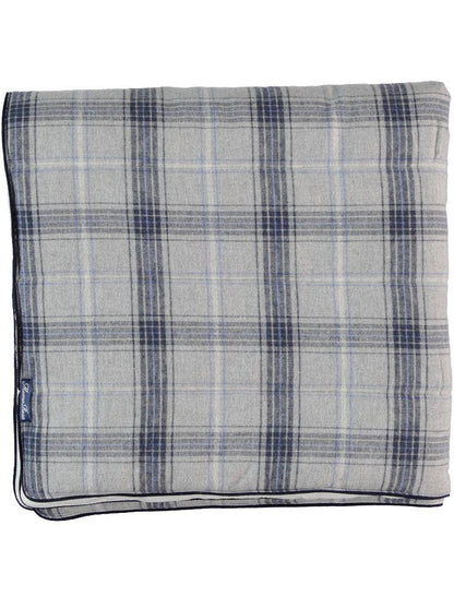 Grey And Blue Cotton Quilt - La Farandole Paris