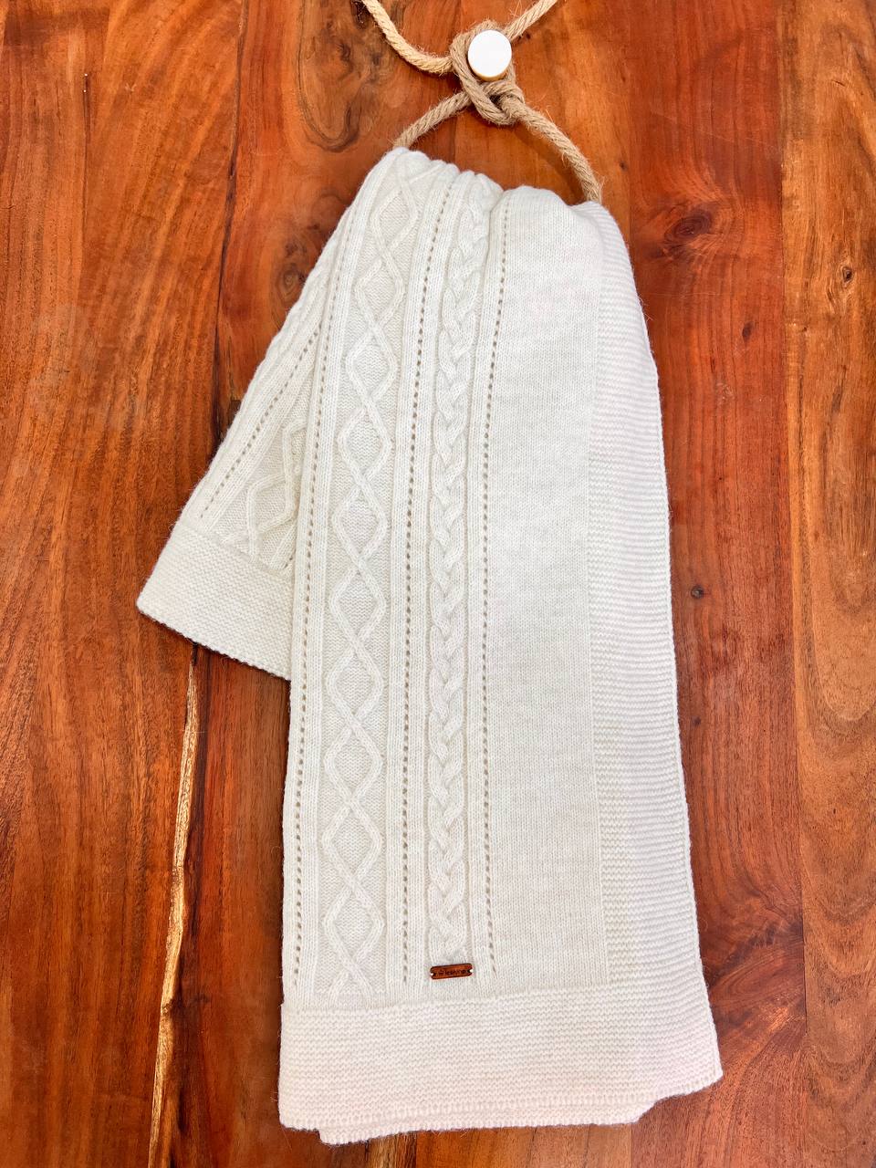 Organic Wool Off-White Blanket