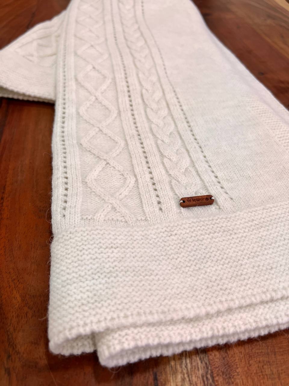 Organic Wool Off-White Blanket