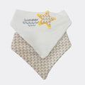 White Set of 2 pieces Cotton Bibs - La Farandole Paris