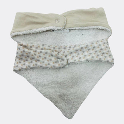 Beige And White Set Of 2 Pieces Cotton Bib - La Farandole Paris