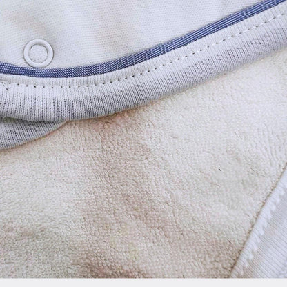 White And grey Cotton Bib - La Farandole Paris