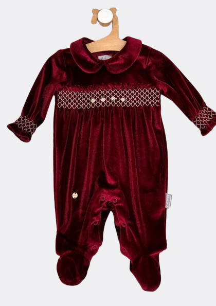 Burgundy Velvet overall