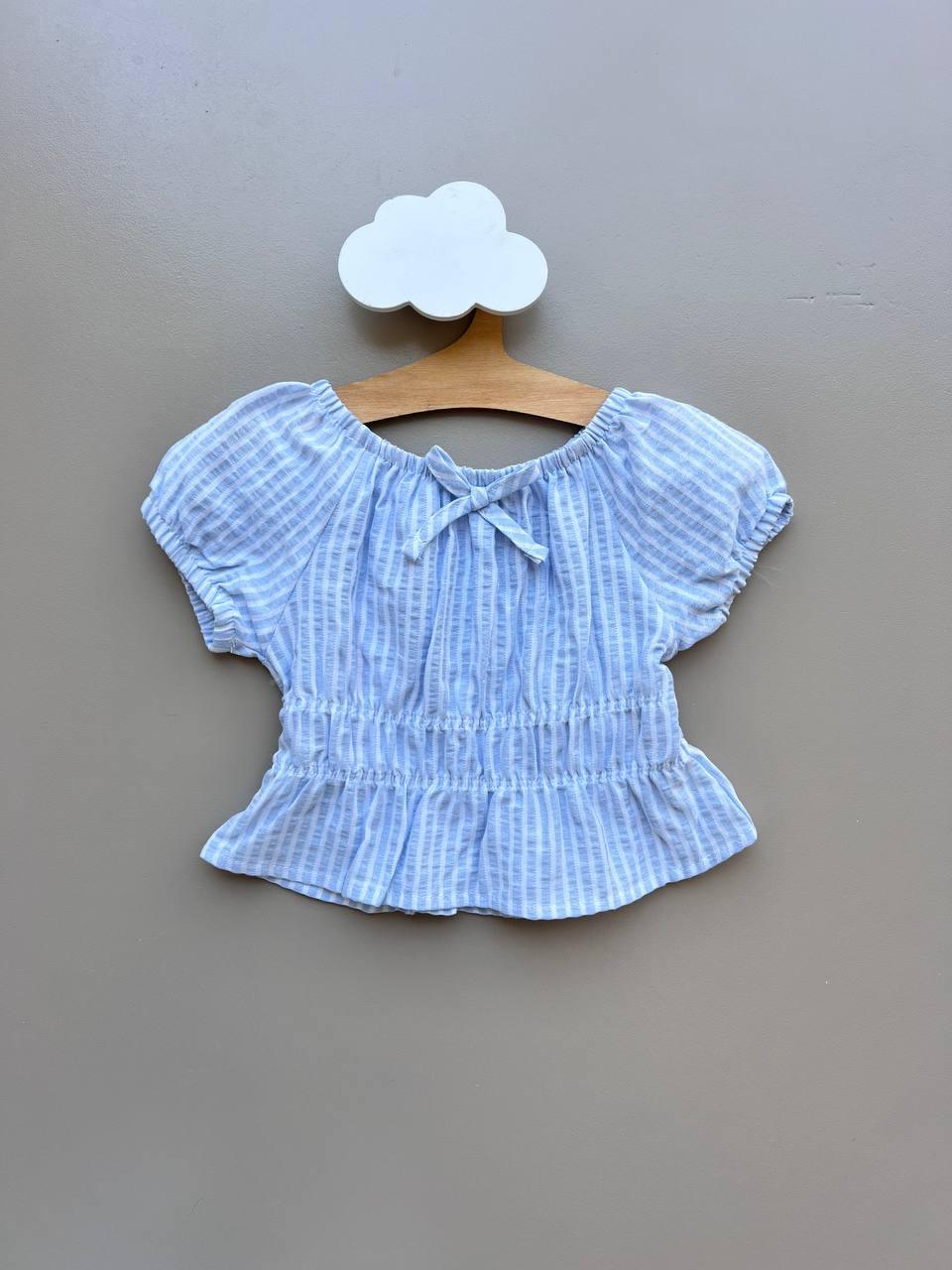 White & Blue T-Shirt - La Farandole Paris
