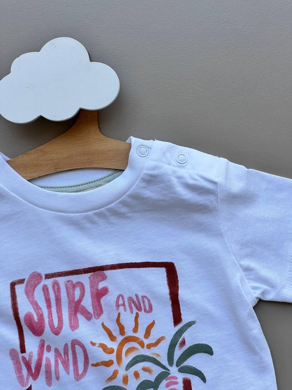 White Cotton T-Shirt - La Farandole Paris