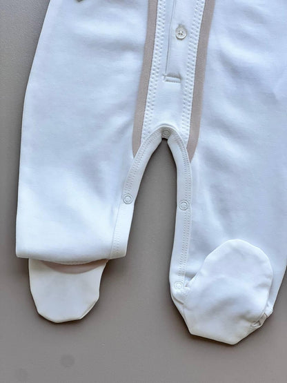 Polo Organic Cotton 2 Pcs Overall With Hat - La Farandole Paris