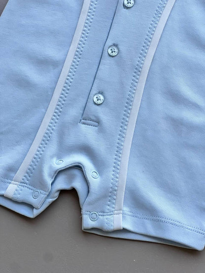 Polo Organic Cotton Summer Romper - La Farandole Paris