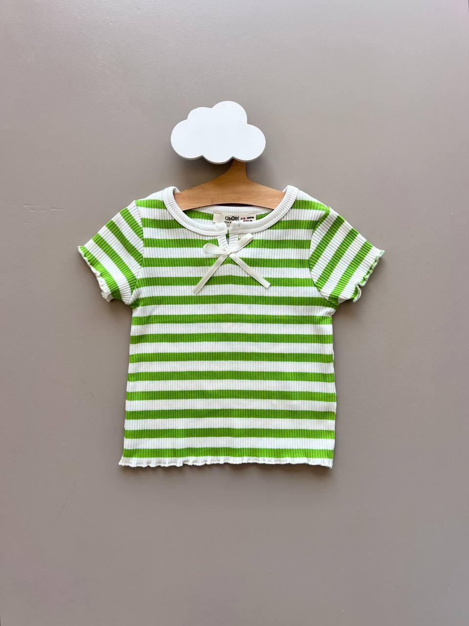 White & Green T-Shirt - La Farandole Paris