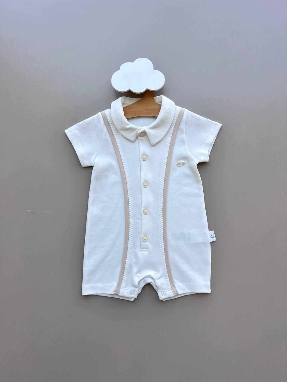 Polo Organic Cotton Summer Romper - La Farandole Paris