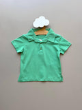Green Cotton Polo T-Shirt - La Farandole Paris