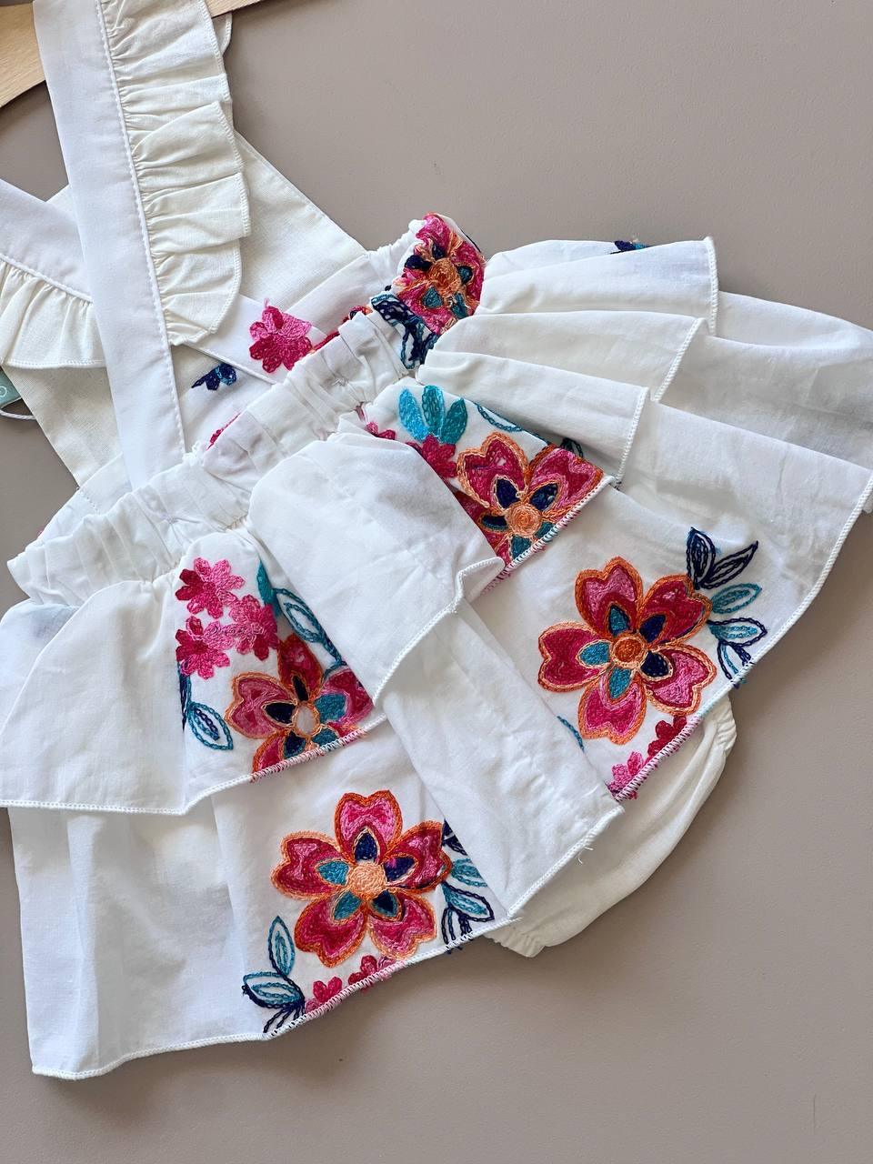 Nina White Dress - La Farandole Paris